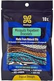 Henleys Mosquito Repellent Bracelets | Adjustable Leather | DEET-Free | Long-Lasting Protection | Pack of 10