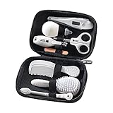 Tommee Tippee Baby Healthcare and Grooming Kit, 9X Essential Newborn Care Items for Home and Travel, Wipe-Clean and Waterproof Travel Case