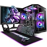 Vibox Gaming PC Bundle • AMD Ryzen 3 3200G 4.0GHz • Radeon Vega 8 • 16GB RAM • 1TB NVMe SSD • Windows 11 • 22" Monitor • WiFi • Black