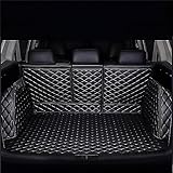 DSWERMG Car Leather Boot Liners for BMW Serie 3 F31 Touring 2000-2024 2025, Trunk Liner Cargo Luggage Protector Pad All Inclusive Waterproof Car Accessories,C/Black