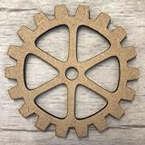 Cog 2 | Laser Cut MDF Wooden Craft Shape for DIY Projects, Painting & Decoration
