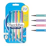 Paper Mate Flexgrip Ultra Pastel Ballpoint Pens | Medium Point (1.0mm) | Black Ink | Pastel Barrels | 5 Count