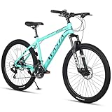 AVASTA AV300 26 inch Mountain Bike MTB Commuter Bike Lightweight Aluminium Frame 21 Speed Gearing Front Suspension Disc Brakes Front and Rear, Green