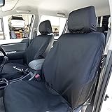 UK Custom Covers SC139B Tailored Heavy Duty Waterproof Front Seat Covers Black - To Fit Toyota Hilux 2005-2016