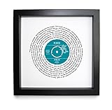 Personalised Vinyl Record Song Lyrics Print - Thoughtful Wedding, Anniversary, Valentines, Christmas or Birthday Gift (The Beatles - In My Life)