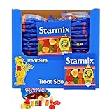 Starmix Mini Sweet Bags - 100 x 16g Treat Packs - 1.8kg Box - Thank You Sticker Made For Haribos – Perfect for Party Bags, Birthdays, Halloween & Christmas Gifts - Homora
