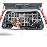 Speedwellstar Dog Guard Universal Car Pet Safety Barrier – Heavy Duty Adjustable Mesh Grill for Headrest – Secure Travel Protection for Pets & Passengers (90cm (120cm Extended) W x 42cm H)