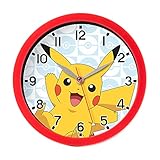 Pokémon Pikachu Red Wall Clock POK3159