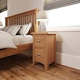 Wahwah Home Danish Oak Small Bedside Cabinet