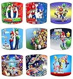 Gaming Gamer Mario Childrens Lampshade in 9 Designs and 3 Sizes For Ceiling Light Shade Pendant or Table Lamp Super Kart