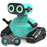 GILOBABY RC Robot Toys - Walking & Dancing Kids Robot Toys for Children Age 3-6, LED Eyes (Blue)