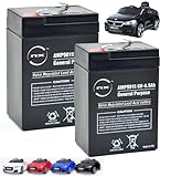 NX Replacement Rechargeable Batteries for Kids Ride-On Audi TT RS Sports Car, Benz SLC 300, Kids Electric Ride-ons Motorcycle Electric Motorbike, BMW 6GT, 2 x 6V-4.5ah