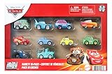 Mattel Disney and Pixar Cars Mini Racers 10-Pack, Collectible Set with 10 Toy Vehicles, Fan-Favorite Characters, GRW27