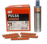 SPIT PULSA 057550 HC6 Pin Pack, High Performance Pins, Includes Gas, Suitable for Steel and Concrete, 15mm, Pack of 500