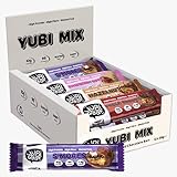 Yubi Mix Variety Box 12 Pack - Protein Bars - 99 Calories, High Protein, High Fibre, Low Sugar, Gluten Free and Dairy Free - Healthy Snacks/Nutrition Bar - Chocolate Bars - 420g