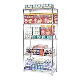 Racking Solutions HEAVY DUTY - Chrome Wire 5 Tier Shelving unit - Commercial Quality – Amazing 500KGs Storage capacity 1838mm H x 907mm W x 457mm D