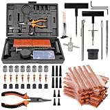 GADLANE Car Tyre Repair Kit - 99pcs Heavy Duty Tubeless Car Tyre Repair Kit, Complete Puncture Repair Kit Car, Truck, Van, Trailer, Campervan, Motorcycle & More - 99 Piece Set