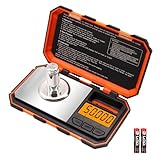 UNIWEIGH Milligram Scale 50g/ 0.001g, Portable Mg Scale with LCD Backlit, Tare, Digital Jewelry Scale, Microgram Scale for Powder, Gold, Gem, Reloading, CAL Weight,Batteries Included