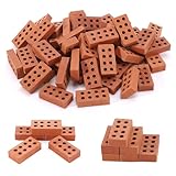 150 Pcs Mini Bricks,Sim Bricks,Micro Bricks for Garden,8 Hole Brick,Building Bricks for DIY Dollhouse Garden Ornament Micro Landscape Accessories