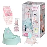 Baby Annabell Potty Set - To Fit Dolls up to 43cm - Includes Potty, Three Nappies, Tissue Dispenser and Pretend Soap Pump - Suitable for children aged 3+ years - 706602