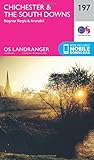 Chichester & the South Downs Map | Bognor Regis & Arundel | Ordnance Survey | OS Landranger Map 197 | England | Walks | Cycling | Days Out | Maps | Adventure