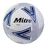 Mitre Impel L30P Football, Highly Durable, Shape Retention, For All Ages, White, Blue, Black, Size Ball 4