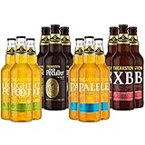 Theakstons Mixed English Beer & Ale 12 Pack | 12 x 500ml Beer Bottle Multipack Taster Selection | 3x Old Peculier | 3 x Pale Ale | 3 x XB Ruby Ale | 3 x Lightfoot Blonde Ale