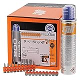 SPIT PULSA 057554 HC6 Pin Pack, High Performance Pins, Includes Gas, Suitable for Steel and Concrete, 32mm, Pack of 500