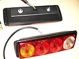 24/7Auto 2x New Rear Tail Lights 4 function bulbs opereating Truck Trailer Chassis Tipper Lorry