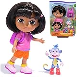Dora, Best Friends Dora & Boots Set, 15.2-cm Doll with Clothes, Backpack and Boots Toy Figure, Kids Toys for Girls and Boys Ages 3 and Up