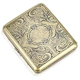 CaLeQi Cigarette Case Holds 20,Flower Golden