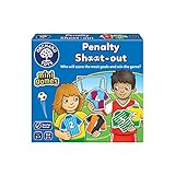 Orchard Toys Penalty Shoot Out Mini Games, Travel Games for Kids to Learn Matching Pairs, Maths, Educational Game for Addition, Subtraction, Football Game, Football Gift for Boys, Girls, Age 3+