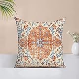 Boho cushion covers Retro Floral Mandala Compass Medallion Bohemian Cushion Cover Throw Colorful Double Printed Floral Pillow Case 18 X 18 Inch Pillow Covers cushion covers 45 x 45 indian cushions