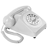 AUDIO GUEST BOOK Push button dial style retro phone. GPO British telephone for Weddings, Parties and Celebrations (WHITE)