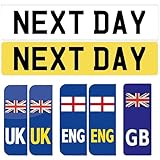 PremiumPlates Standard Pair/Front/Rear Acrylic/Number/Plate UK/GB/EV/Badges/Border Automotive Car/Van/MOT 100%/Leagal