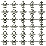 100 Pcs Car Trim Clips,Panel Bumper Door Side Blind Body Caravan Combo Panels Fixed Wing Front Mounting Van Plastic Card Anti Theft Clip Trims on Vehicles,for Sprinter Renault Trafic Vauxhall Nissan