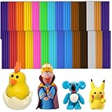 Pack of 24 Modelling Clay - 12 Colours Molding Clay for Kids, Clay for Slime, Creative Art Crafts for Adults, Messy Play, Kids Activity Packs, Gifts for Age 3 4 5 6 7 8+ Year Old Boys Girls