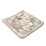 CUSROS Bohemian Patchwork Sofa Cover Non-slip Sofa Slipcover Quilted Couch Cover Floral Print Sectional Couch Cover Soft Couch Floor Mat Slipcover Furniture Protector Home Supplies Multicolor M