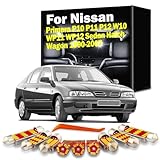 LED Interior Map Dome Light Kit, For Nissan Primera P10 P11 P12 W10 WP11 WP12 Sedan Hatch Wagon 1990-2006 2007 Car Led Lamps