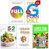 The Full Diet, The G Plan Diet, The 5:2 Diet Recipe Book, No Grain Smarter Brain Body Diet Cookbook, Paleo Diet for Brits Recipe Book 5 Books Collection Set