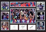 Crystal Palace FA Cup Champions 2025 Signed Autograph Style Poster – Special Edition – Celebrate a Historic Win – With Style and Class!, A4 Poster + Black Frame