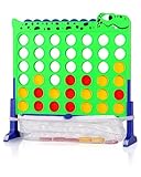 CT SPORTS Dinosaur 4-in-a-Row Connect Game for Kids – Large 1.1 FT Strategy Board Game Themed Topper, Portable & Collapsible Travel Game, for Boys and Girls Ages 3+, Family Fun for All Ages