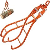 VEVOR Timber Claw Hook, 36 inch 4 Claw Log Grapple for Logging Tongs, Swivel Steel Log Lifting Tongs, Eagle Claws Design with 3307 lbs/1500 kg Loading Capacity for Tractors, ATVs, Trucks, Forklifts