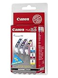 Canon CLI-8 - 0621B029 - 1 x Yellow,1 x Cyan,1 x Magenta - Multipack - Ink tank - For PIXMA iP6600D,iP6700D,Pro9000,Pro9000 Mark II
