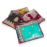 Fineway Pack of 20 Clear Saree Clothes Garment Sari Storage Bags Wardrobe Organiser