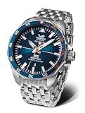 Vostok Europe Men's Watch with Stainless Steel Link Bracelet N1 Rocket Automatic 20 ATM SII NH35A Date, 225a615-b - petrol / steel strap, Bracelet
