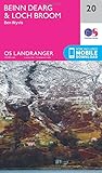 Beinn Dearg & Loch Broom Map | Ben Wyvis | Ordnance Survey | OS Landranger Map 20 | Scotland | Walks | Cycling | Days Out | Maps | Adventure: 020