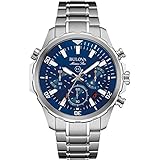 Bulova Men's Chronograph Quartz Watch with Stainless Steel Strap 96B256