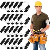 20Pcs Sia Arm Badge Holder, BOJVESH Armband Security ID Card License Badge Holders with Adjustable Strap, High Visibility Insignia Disabled Holder for Emergency Workers Security Staff Doorman (Black)