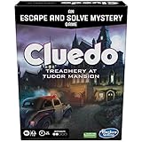 Hasbro Gaming Cluedo Treachery at Tudor Mansion, Escape Room Family Board Game for 1-6 Players, Detective Games for Boys and Girls, Fun Toy